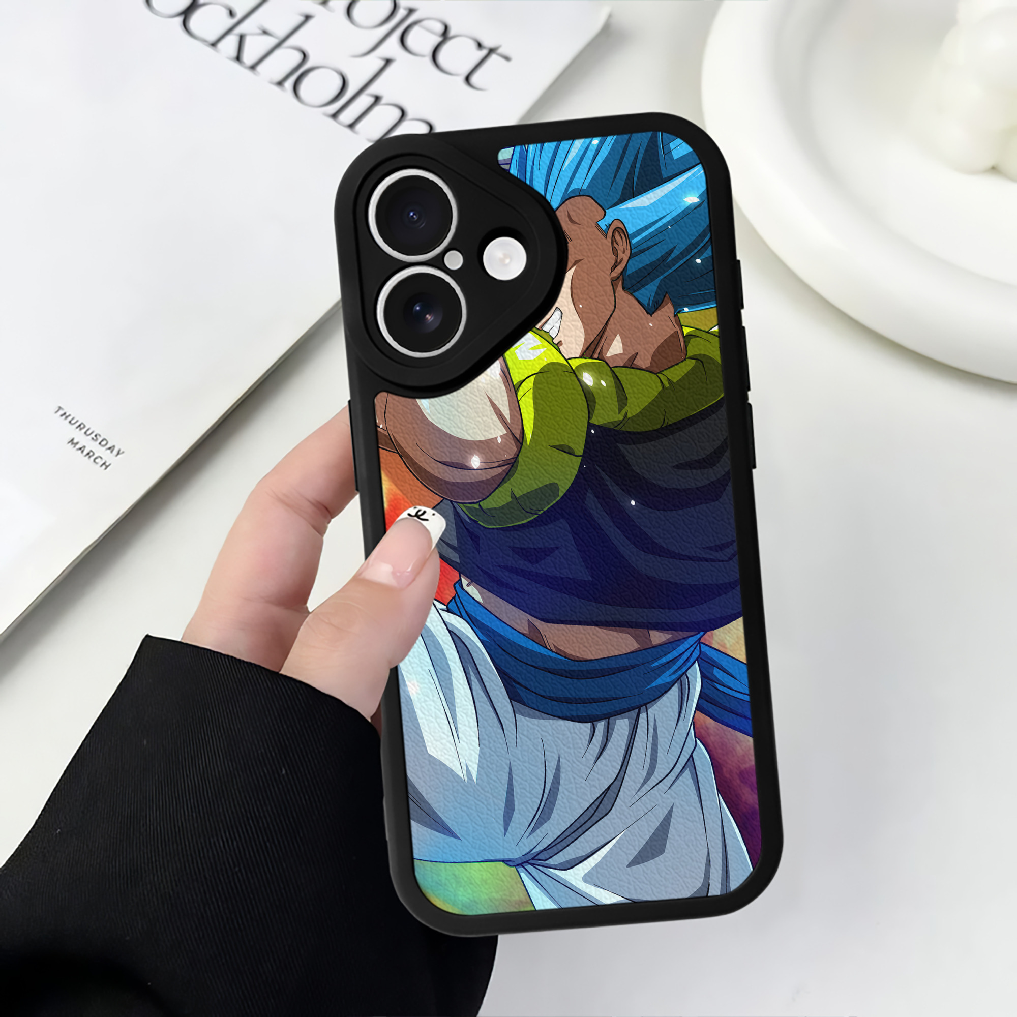 （画像用） ドラゴンボール DRAGON BALL 【iPhone 16シリーズ対応】シリコンスマホケース（レザー調） 材質：シリコン